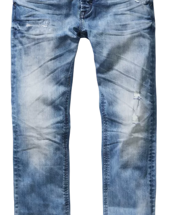 Мъжки дънки класическа кройка Brandit denim blue, Панталони - Hoodstyle.bg
