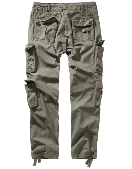 Мъжки втален карго панталон в цвят маслина Brandit Pure Slim Fit, Панталони - Hoodstyle.bg