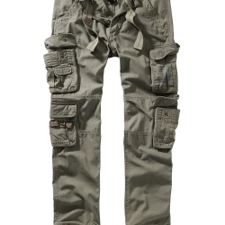Мъжки втален карго панталон в цвят маслина Brandit Pure Slim Fit