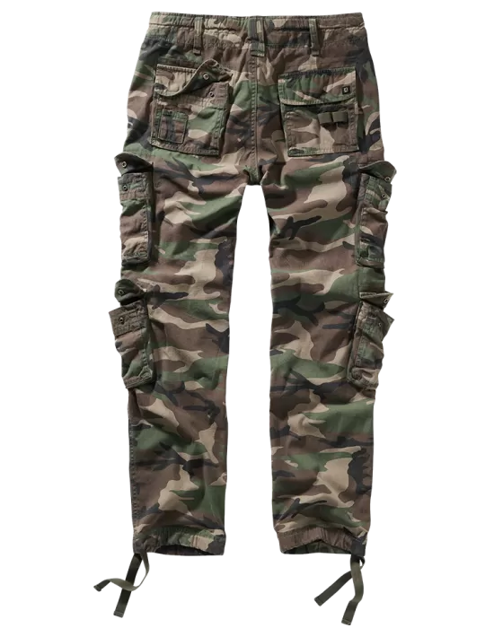 Мъжки карго панталон камуфлаж Brandit Pure Slim Fit woodland, Панталони - Hoodstyle.bg