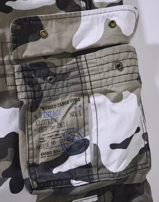Мъжки карго панталон в светъл камуфлаж Brandit Pure Slim Fit urban, Панталони - Hoodstyle.bg