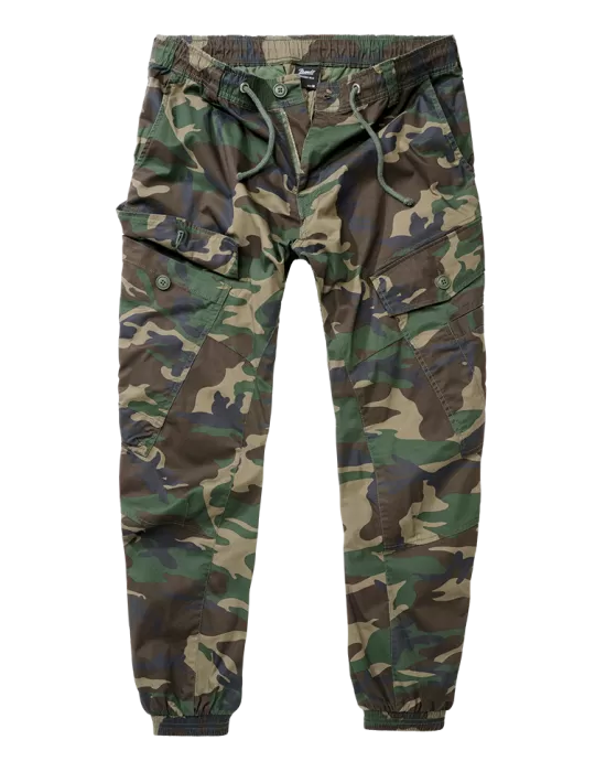 Мъжки летни панталони в зелен камуфлаж Ray Vintage woodland, Панталони - Hoodstyle.bg