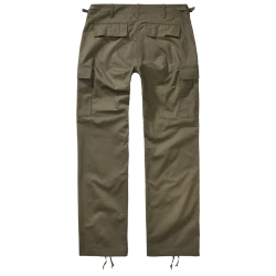 Дамски карго панталон в цвят маслина Brandit Ripstop olive