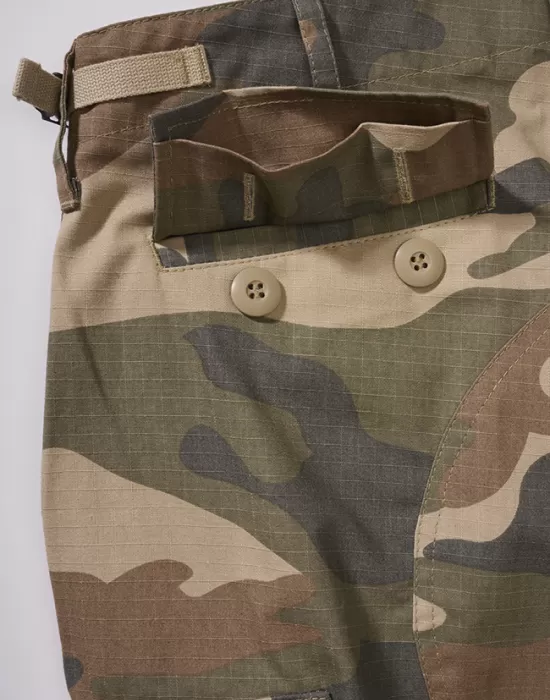 Дамски карго панталон в камуфлажен цвят Brandit Ripstop light woodland, Панталони - Hoodstyle.bg