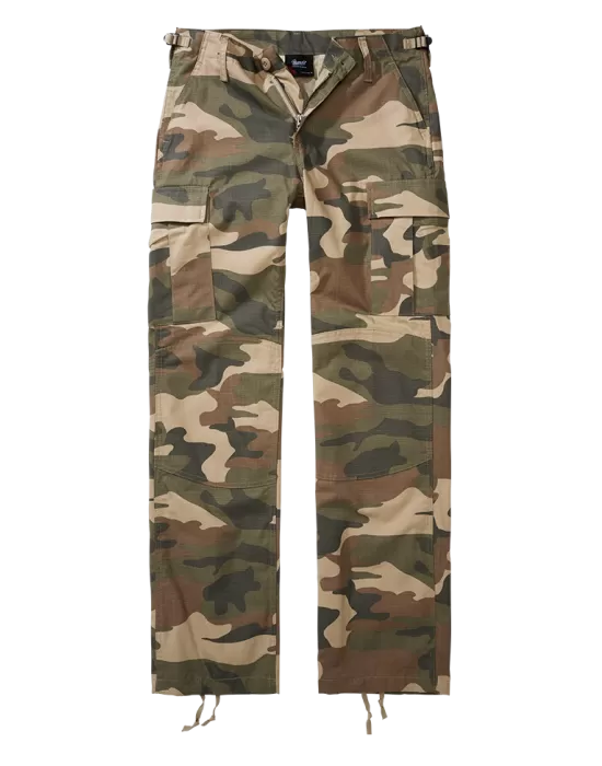 Дамски карго панталон в камуфлажен цвят Brandit Ripstop light woodland, Панталони - Hoodstyle.bg