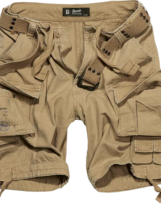 Мъжки къси карго панталони в бежово Brandit, Къси панталони - Hoodstyle.bg