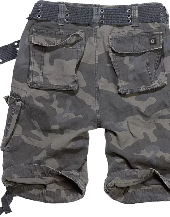 Мъжки къси карго панталони в тъмен камуфлаж Brandit, Къси панталони - Hoodstyle.bg