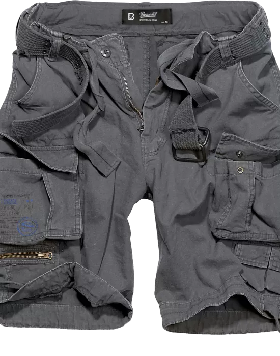 Мъжки къси карго панталони в цвят графит Brandit anthracite, Къси панталони - Hoodstyle.bg
