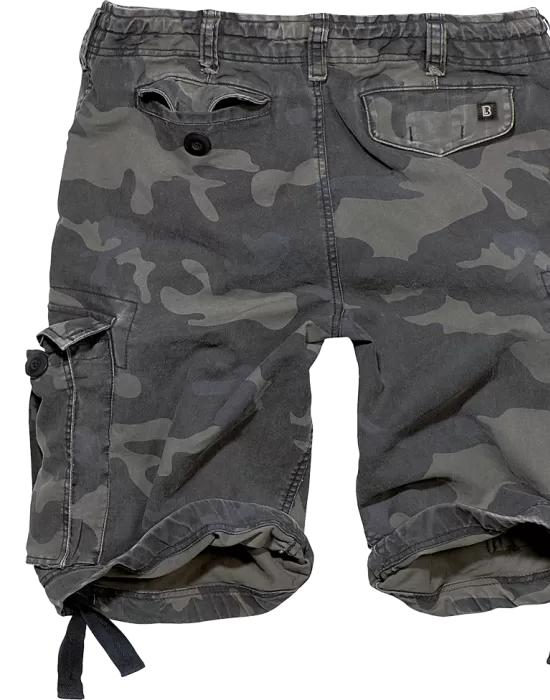 Мъжки къси карго панталони в тъмен камуфлаж Brandit, Къси панталони - Hoodstyle.bg