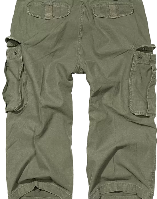Мъжки 3/4 карго панталони в цвят маслина Brandit, Къси панталони - Hoodstyle.bg