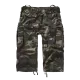 Мъжки 3/4 карго панталони в зелен камуфлаж Brandit woodland, Къси панталони - Hoodstyle.bg