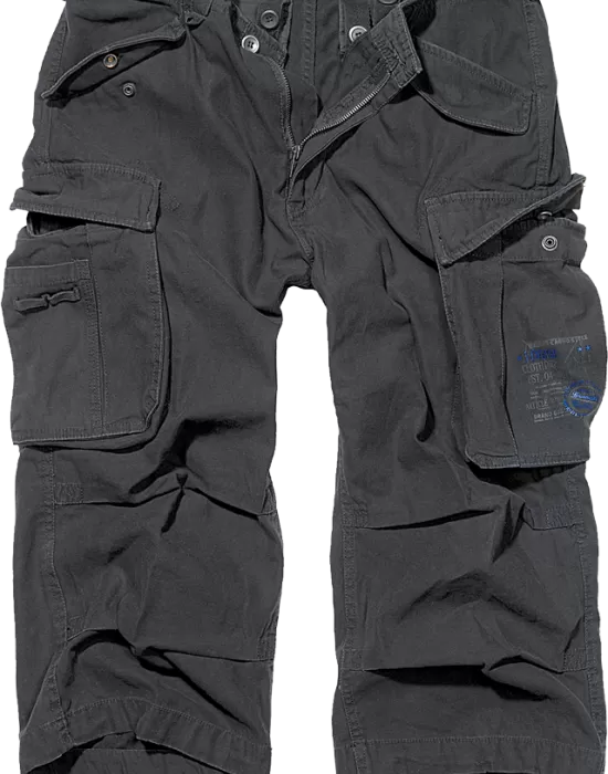 Мъжки 3/4 карго панталони в черно Brandit, Къси панталони - Hoodstyle.bg