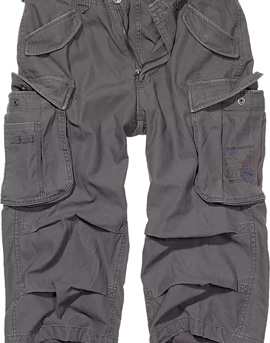 Мъжки 3/4 карго панталони в цвят графит Brandit anthracite, Къси панталони - Hoodstyle.bg