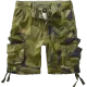 Мъжки къси карго панталони в зелен камуфлаж Brandit swedish camo M90, Къси панталони - Hoodstyle.bg