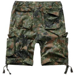 Мъжки къси карго панталони в зелен камуфлаж Brandit flecktarn