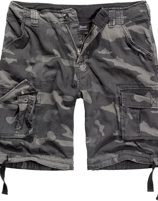 Мъжки къси карго панталони в тъмен камуфлаж Brandit, Къси панталони - Hoodstyle.bg