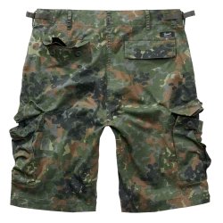 Мъжки къси панталони в зелен камуфлаж Brandit BDU Ripstop flecktarn