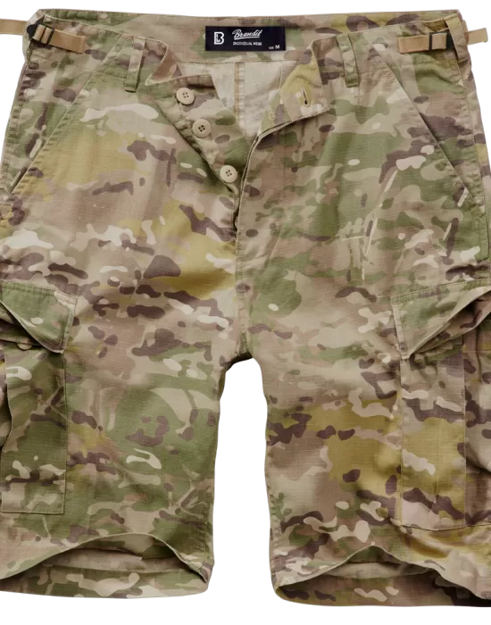 Мъжки къси панталони в камуфлаж Brandit BDU Ripstop tactical camo, Панталони - Hoodstyle.bg