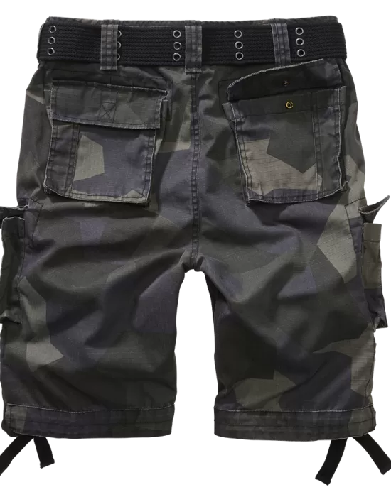 Мъжки къси карго панталони в камуфлажен цвят Savage Ripstop М90 darkcamo, Къси панталони - Hoodstyle.bg