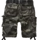 Мъжки къси карго панталони в камуфлажен цвят Savage Ripstop darkcamo, Къси панталони - Hoodstyle.bg