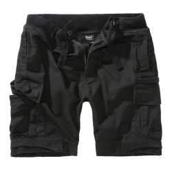 Мъжки къси карго панталони в черен цвят Packham Vintage