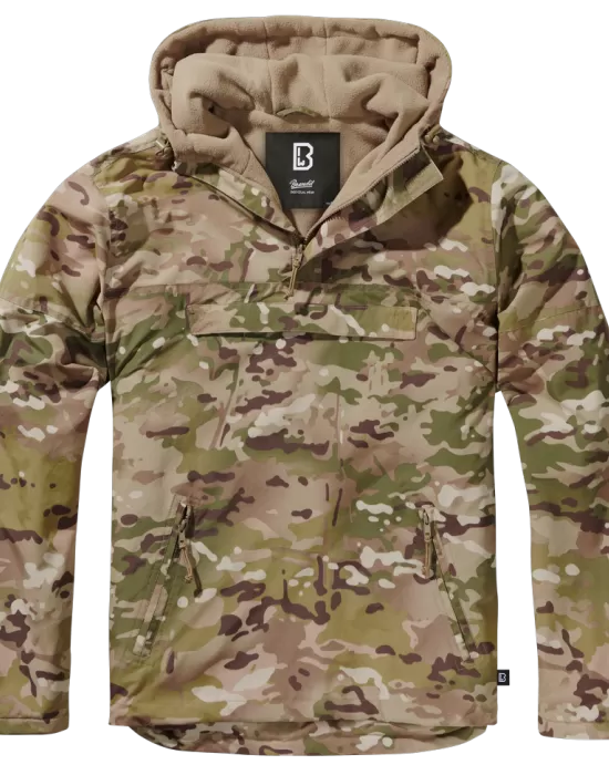 Ветровка с подплата в камуфлажен жвят Brandit tactical camo, Якета - Hoodstyle.bg