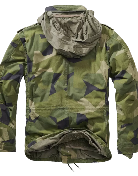Премиум мъжко яке в зелен камуфлаж Brandit M65 Giant swedisch camo, Зимни якета - Hoodstyle.bg