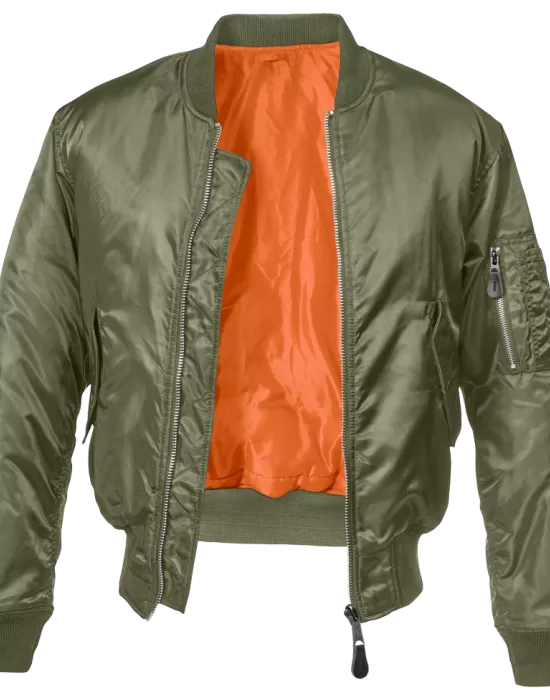 Мъжко яке бомбър в цвят маслина Brandit MA1, Бомбъри - Hoodstyle.bg