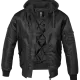 Мъжки бомбър с качулка в черно Brandit MA1, Бомбъри - Hoodstyle.bg
