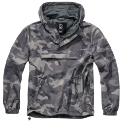 Мъжка лятна ветровка в сив камуфлажен цвят Grey Camo