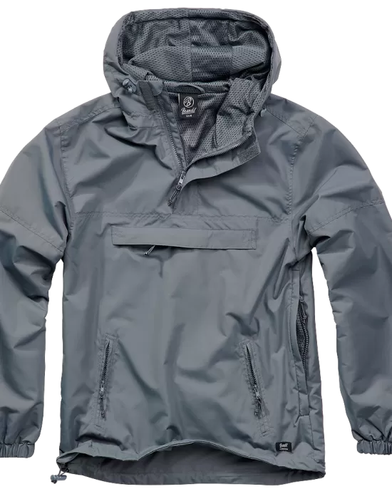 Мъжка лятна ветровка в сив цвят Brandit Anthracite, Пролет / Есен - Hoodstyle.bg