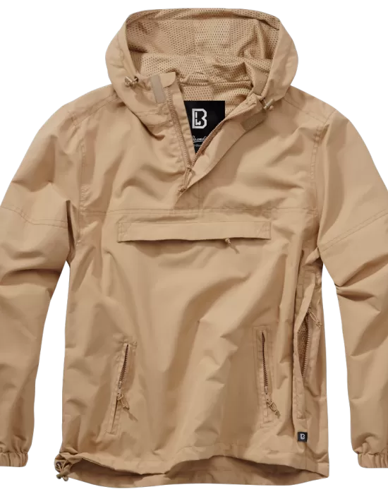 Мъжка лятна ветровка в цвят камел Brandit camel, Пролет / Есен - Hoodstyle.bg