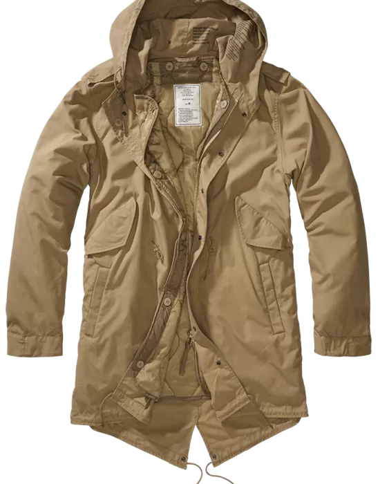 Мъжка парка в цвят камел Brandit M51 US, Зимни якета - Hoodstyle.bg