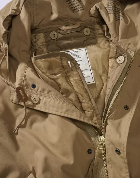 Мъжка парка в цвят камел Brandit M51 US, Зимни якета - Hoodstyle.bg
