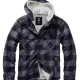 Мъжко яке в десен на сиво каре Brandit Lumber, Зимни якета - Hoodstyle.bg