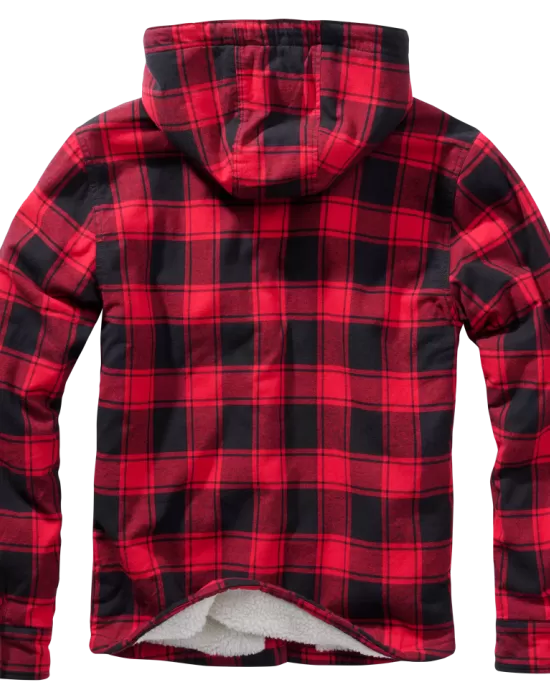 Мъжко яке в десен на червено каре Brandit Lumber, Зимни якета - Hoodstyle.bg