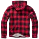 Мъжко яке в десен на червено каре Brandit Lumber, Зимни якета - Hoodstyle.bg