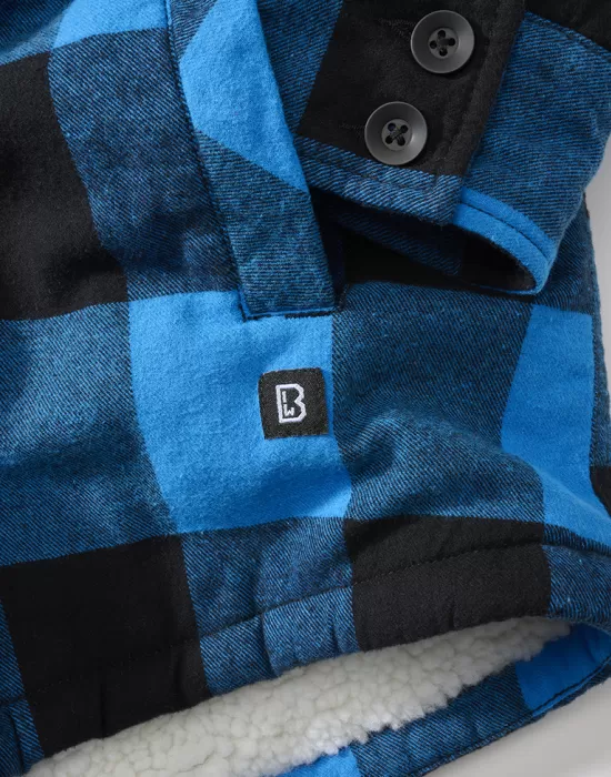 Мъжко яке в десен на синьо каре Brandit Lumber, Зимни якета - Hoodstyle.bg
