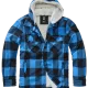 Мъжко яке в десен на синьо каре Brandit Lumber, Зимни якета - Hoodstyle.bg