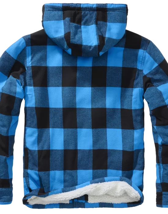 Мъжко яке в десен на синьо каре Brandit Lumber, Зимни якета - Hoodstyle.bg