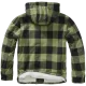 Мъжко яке в десен на масленозелено каре Brandit Lumber, Зимни якета - Hoodstyle.bg