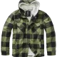 Мъжко яке в десен на масленозелено каре Brandit Lumber, Зимни якета - Hoodstyle.bg