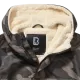Мъжка дебела ветровка в тъмен камуфлажен цвят Brandit Darkcamo, Зимни якета - Hoodstyle.bg