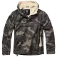 Мъжка дебела ветровка в тъмен камуфлажен цвят Brandit Darkcamo, Зимни якета - Hoodstyle.bg