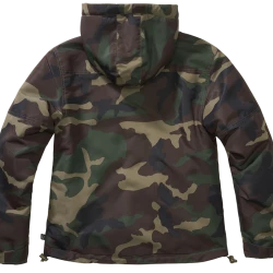 Дамско яке в тъмен камуфлаж Brandit woodland