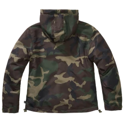 Дамско яке в тъмен камуфлаж Brandit woodland