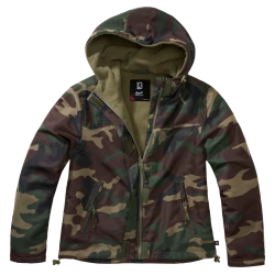 Дамско яке в тъмен камуфлаж Brandit woodland