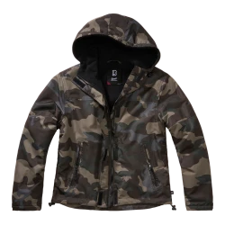 Дамско яке в тъмен камуфлаж Darkcamo