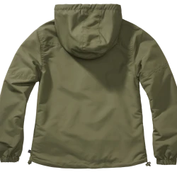 Дамско лятно яке в цвят маслина Brandit Windbreaker olive