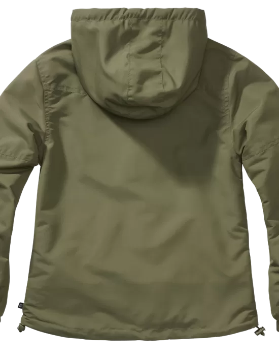 Дамско лятно яке в цвят маслина Brandit Windbreaker olive, Якета - Hoodstyle.bg